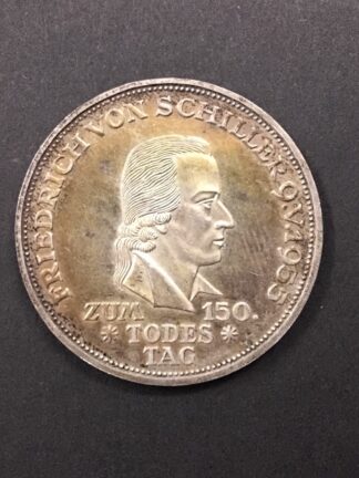 5 DM Münze 1955 F. Schiller